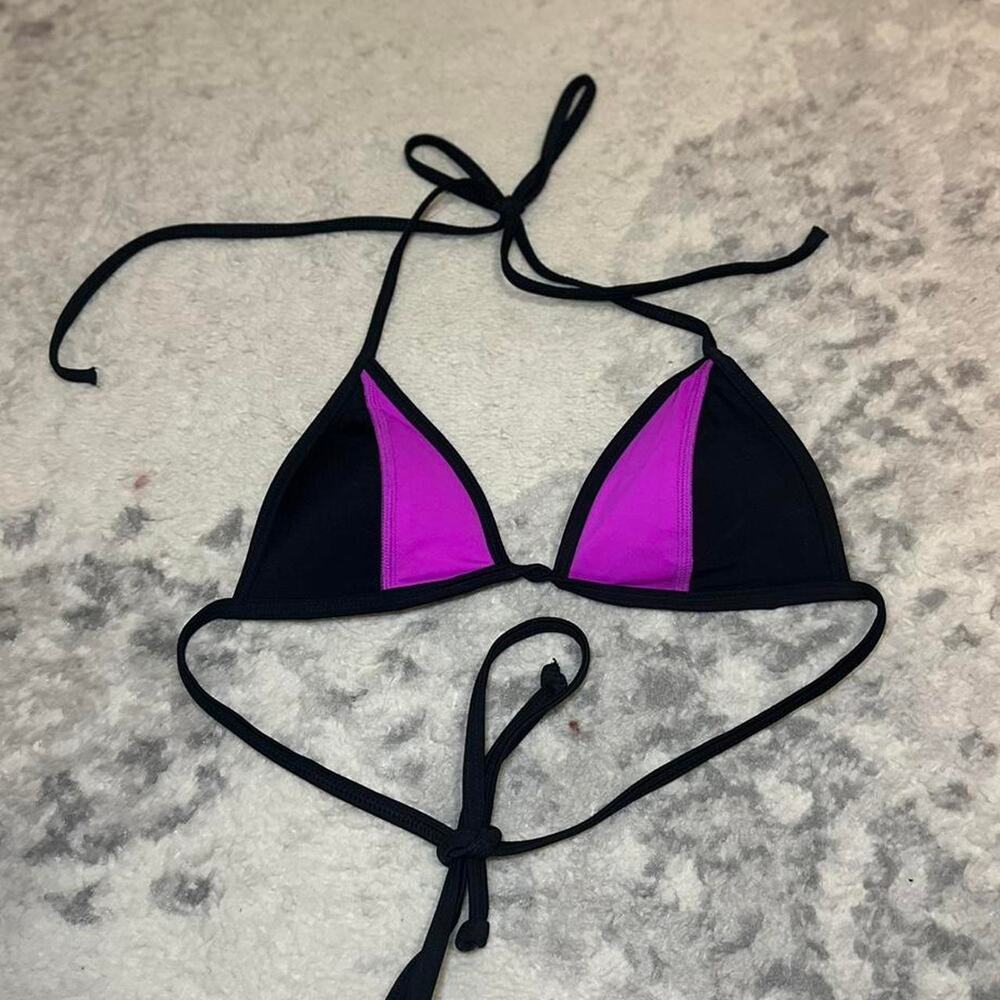 Victorias secret pink triangle bikini
